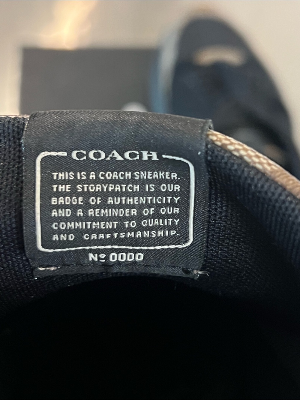 Coach Black and Tan Signature Pattern Men's Sneakers - Picture 3 of 9